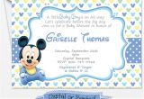 Baby Mickey Mouse Baby Shower Invitations Printed Baby Mickey Mouse Baby Shower Invitations Baby