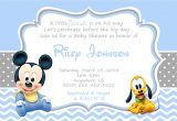 Baby Mickey Shower Invitations Baby Mickey Mouse Baby Shower Invitations