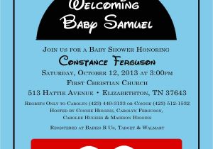 Baby Mickey Shower Invitations Mickey Mouse Baby Shower Invitation From Katedidesign On