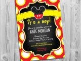 Baby Mickey Shower Invitations Mickey Mouse Baby Shower Invitations Boy Baby Shower