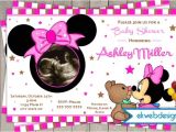 Baby Minnie Mouse Baby Shower Invitations Baby Minnie Mouse Baby Shower Invitations