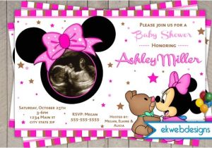Baby Minnie Mouse Baby Shower Invitations Baby Minnie Mouse Baby Shower Invitations