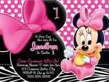 Baby Minnie Mouse First Birthday Invitations Huge Selection Baby Minnie Mouse Invitation by