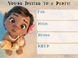 Baby Moana Birthday Invitation Template Free Printable Moana Invitation for Girl – Baby Shower and