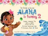 Baby Moana Birthday Invitation Template Paperfoxprints Baby Moana Birthday Invitation