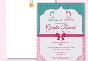 Baby Reveal Party Invitation Templates Gender Reveal Invitation Templates Free Premium Templates