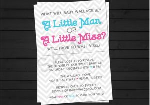 Baby Reveal Party Invitation Templates Gender Reveal Invitations Template Best Template Collection