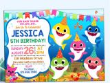 Baby Shark Birthday Invitation Template Baby Shark Party Invitation Baby Shark Party Supplies