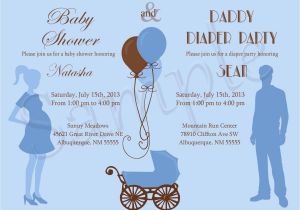 Baby Shower and Diaper Party Invitations Baby Shower and Diaper Party Invitation by