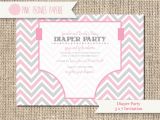 Baby Shower and Diaper Party Invitations Baby Shower Invitation Diaper Party Gender by