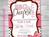 Baby Shower and Diaper Party Invitations Bbq and Diaper Party Invitation Baby Shower by Cheeriozdezigns