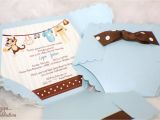 Baby Shower and Diaper Party Invitations Diaper Baby Shower Invitation Monkey Baby Shower Invitation