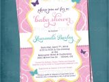 Baby Shower butterfly theme Invitations butterfly Baby Shower Invitation Image