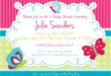 Baby Shower butterfly theme Invitations Design butterfly Baby Shower Invitations