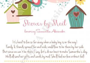 Baby Shower by Mail Invitations Shower by Mail Invitation Long Distance by