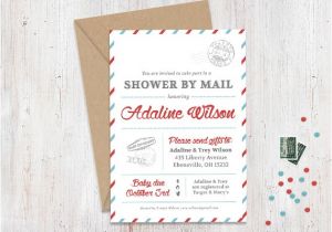 Baby Shower by Mail Invitations Shower by Mail Invitation Mail themed by