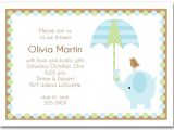 Baby Shower Images for Invitations Elephant Umbrella Boy Baby Shower Invitations Boy Baby
