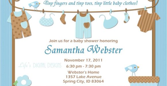 Baby Shower Invit Ideas for Boys Baby Shower Invitations