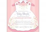 Baby Shower Invitation Cards for Girls Baby Girl Dress Invitations