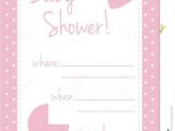 Baby Shower Invitation Cards for Girls Baby Shower Invitation Card