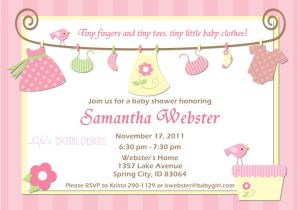 Baby Shower Invitation Ideas for Girls Baby Shower Invitations for Girls