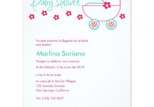 Baby Shower Invitation In Spanish Baby Shower Invitation En Español Spanish Card