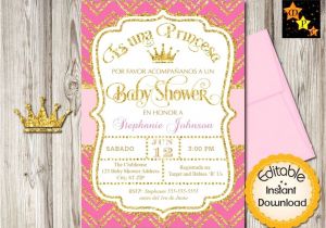 Baby Shower Invitation In Spanish Quinceanera Invitations Templates In Spanish Lovely