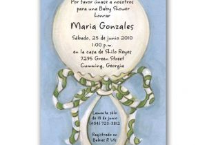 Baby Shower Invitation In Spanish Spanish Baby Shower Invitations