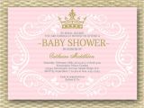 Baby Shower Invitation Information Royal Princess Baby Shower Invitations – Diabetesmangfo