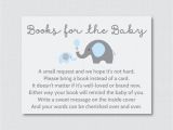 Baby Shower Invitation Inserts Bring Book Elephant Baby Shower Bring A Book Instead Of A Card Invitation