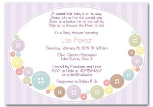 Baby Shower Invitation Language Cute as A button Baby Shower Invitations Girl or by