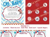 Baby Shower Invitation Packages Dr Seuss Baby Shower Invitation Package