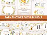 Baby Shower Invitation Packages Woodland Animals Baby Shower Package Party Printables