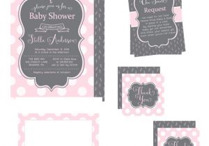 Baby Shower Invitation Packs Pink Baby Shower Invitation Bundle Pack Girls by