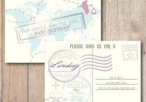 Baby Shower Invitation Postcards Postcard Baby Shower Invitations