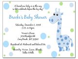 Baby Shower Invitation Text Template Wording for Baby Shower Invitations Template