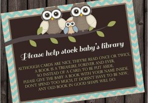 Baby Shower Invitation Wording for Books Instead Of Cards Bring A Book Instead Of A Card Insert Baby Shower
