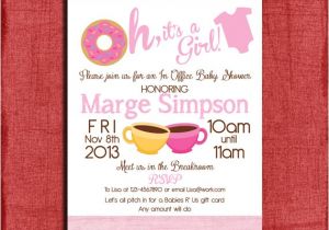 Baby Shower Invitation Wording for Office Party Printable Fice Donut Baby Shower by Puzzleprints On Etsy