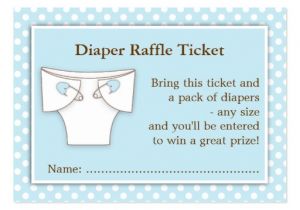 Baby Shower Invitations and Diaper Raffle Tickets Diaper Raffle Tickets