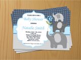 Baby Shower Invitations and Thank You Cards Elephant Baby Shower Invitation Boy Baby Shower Invitations