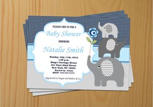 Baby Shower Invitations and Thank You Cards Elephant Baby Shower Invitation Boy Baby Shower Invitations