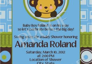 Baby Shower Invitations Boy Monkey theme 17 Best Images About Monkey Baby Shower Ideas On Pinterest