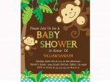 Baby Shower Invitations Boy Monkey theme Personalized Jungle Monkeys Baby Shower Printable Diy