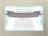 Baby Shower Invitations Bring A Book Instead Of Card Instant Download Baby Shower Book Request