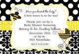 Baby Shower Invitations Bumble Bee theme Bumble Bee Baby Shower Ideas