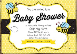 Baby Shower Invitations Bumble Bee theme Bumblebee Baby Shower Ideas Baby Ideas