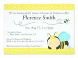 Baby Shower Invitations Bumble Bee theme Cute Bumble Bee theme Boy Baby Shower 4 5" X 6 25