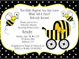 Baby Shower Invitations Bumble Bee theme I Like the Saying at the top Bumble Bee Baby Shower