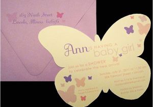 Baby Shower Invitations butterfly theme butterfly Baby Shower theme for Girls