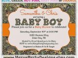 Baby Shower Invitations Camouflage Hunting Baby Shower Invitation Unique Camo Boy Baby Shower